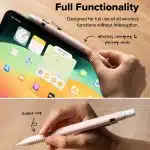 Ringke - Θήκη σιλικόνης για μολύβι σχεδίασης - για Apple Pencil 2ης γενιάς / Pro, εύκολη προσαρμογή, ανθεκτική ελαστικότητα - Μαύρο - Image 4