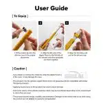 Ringke - Θήκη σιλικόνης για μολύβι σχεδίασης - για Apple Pencil 2ης γενιάς / Pro, εύκολη προσαρμογή, ανθεκτική ελαστικότητα - Μαύρο - Image 6