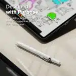 Ringke - Θήκη μολυβιού σιλικόνης - για Apple Pencil, εύκολη προσαρμογή, μεταλλικό κλιπ, ανθεκτική ελαστικότητα - ροζ άμμος - Image 4
