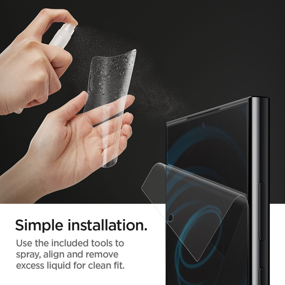Spigen Μεμβράνη υδρογέλης 2-pack Galaxy S24 Ultra διαφανής - Image 12