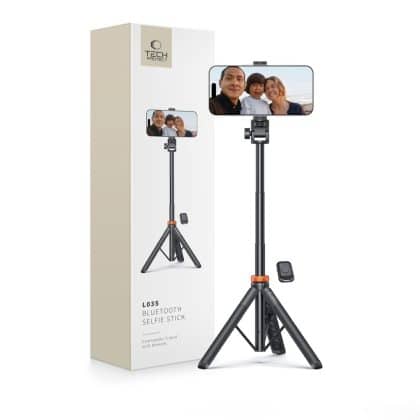 TECH-PROTECT L03S Bluetooth Selfie Stick Τρίποδο, Μαύρο