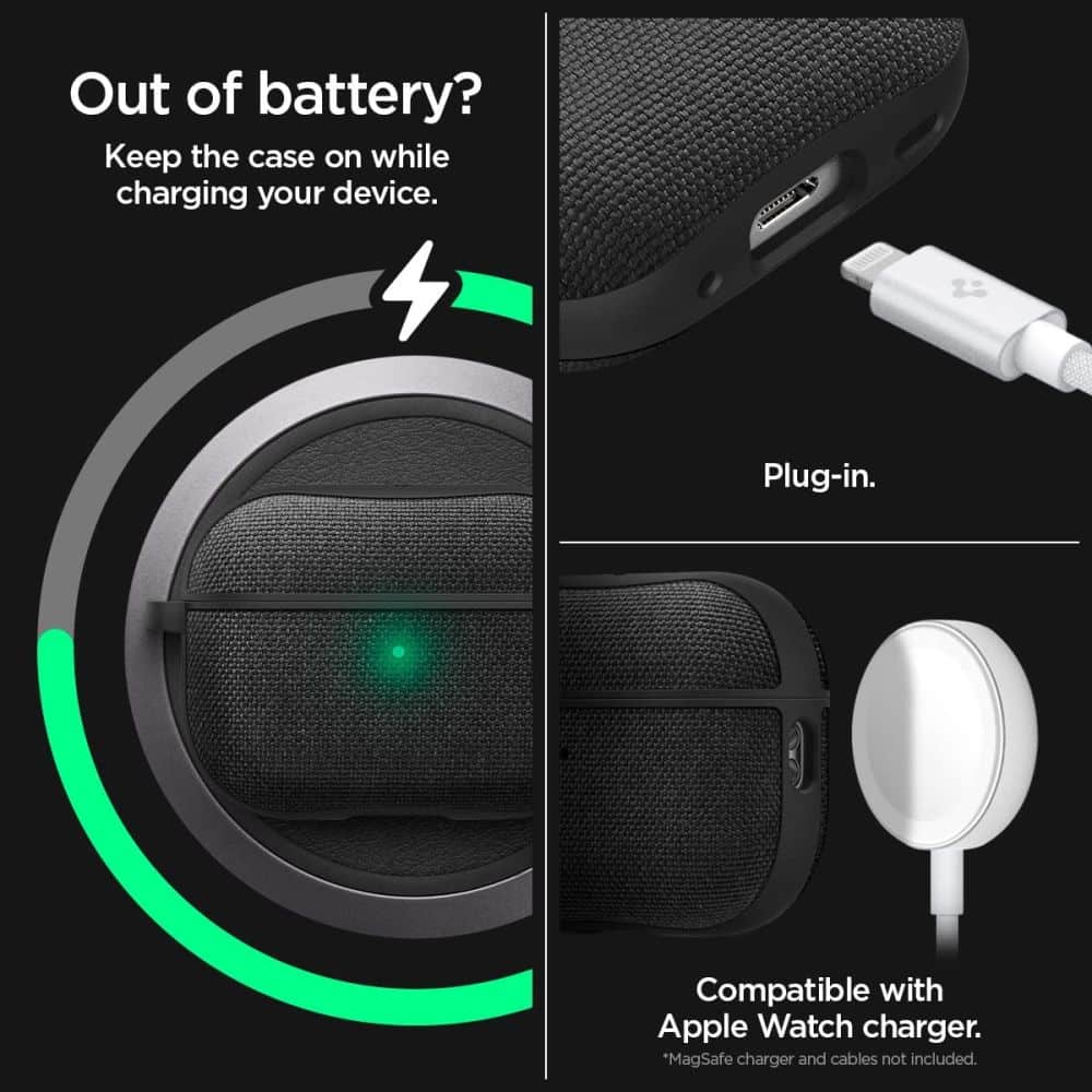 Spigen Urban Fit Apple AirPods Pro 1 / 2 μαύρο - Image 13