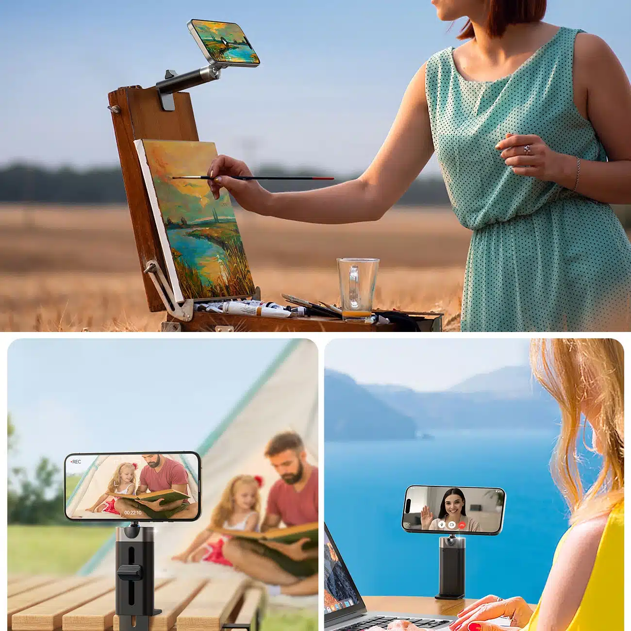 Joyroom JR-ZS413 μαγνητική βάση ταξιδιού για τηλέφωνο 4.7-7.0" - μαύρη - Image 13