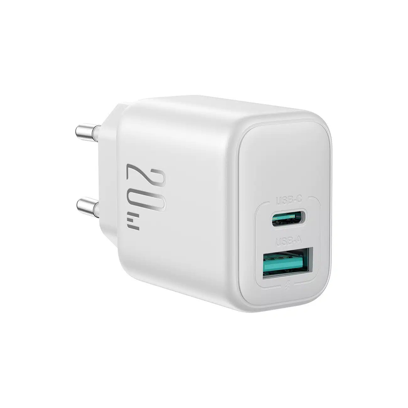 Joyroom φορτιστής JR-TCF21 USB-C / USB-A 20W PD / QC 3.0 - λευκός - Image 2