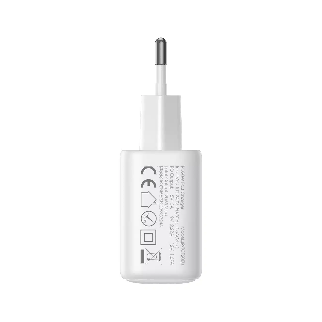 Joyroom φορτιστής JR-TCF21 USB-C / USB-A 20W PD / QC 3.0 - λευκός - Image 4