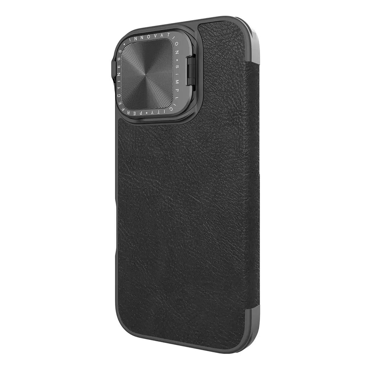 Nillkin Δερμάτινη θήκη Nillkin Qin Prop - θήκη για Apple iPhone 16 - Μαύρο - Image 2