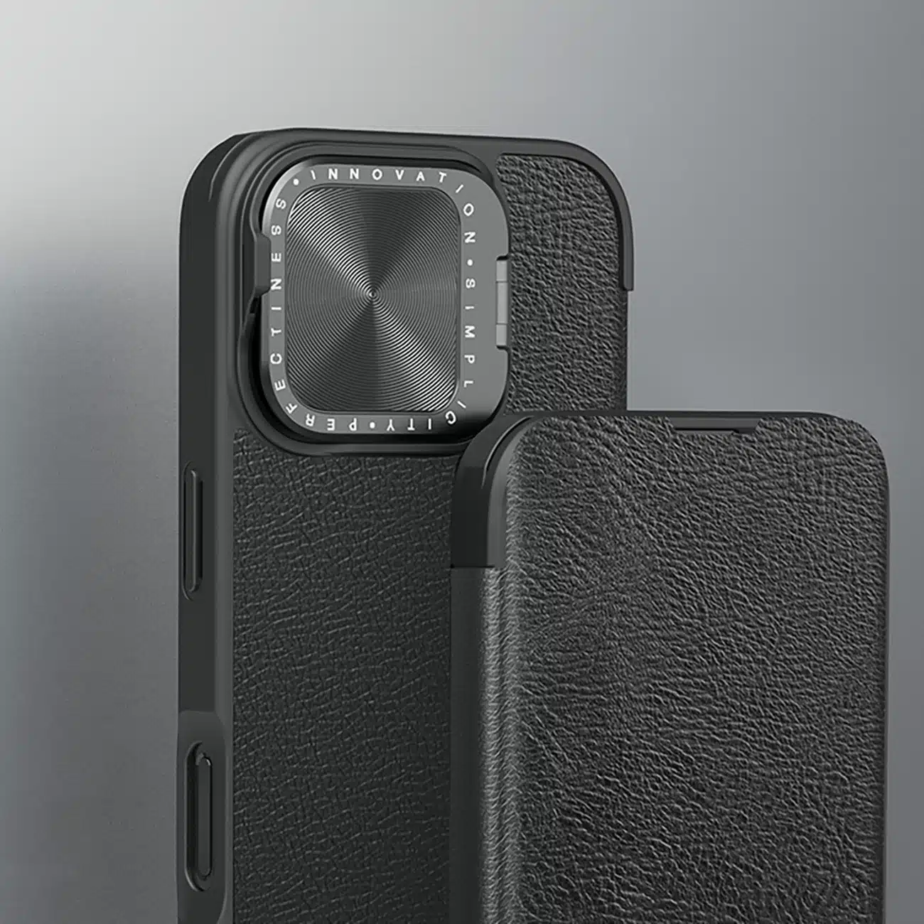 Nillkin Δερμάτινη θήκη Nillkin Qin Prop - θήκη για Apple iPhone 16 - Μαύρο - Image 5