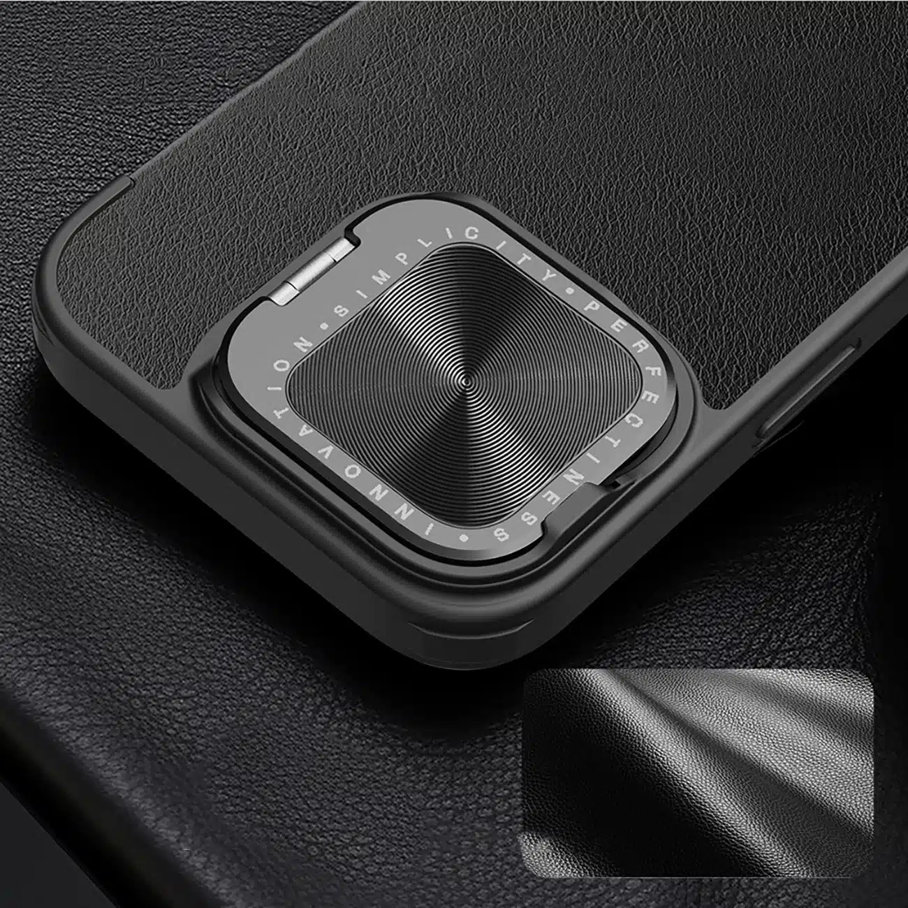 Nillkin Δερμάτινη θήκη Nillkin Qin Prop - θήκη για Apple iPhone 16 - Μαύρο - Image 6
