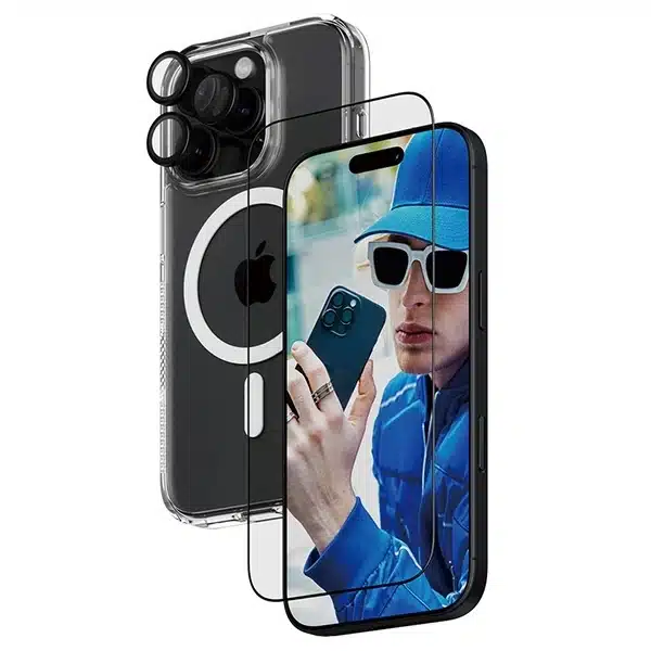 PanzerGlass πακέτο 3 σε 1 iPhone 16 Pro 6.3" D3O σκληρή θήκη + προστατευτικό οθόνης UWF +Προστασία Φακού - Image 2