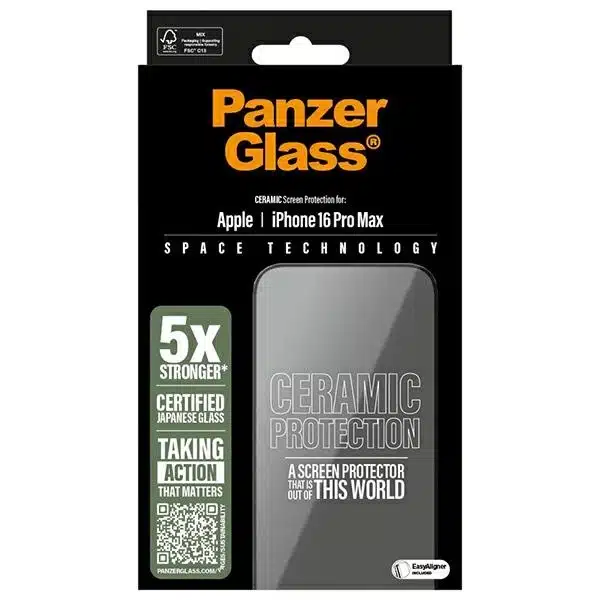 PanzerGlass κεραμική προστασία οθόνης iPhone 16 Pro Max 6.9" ultra-wide fit 2856 - Image 4