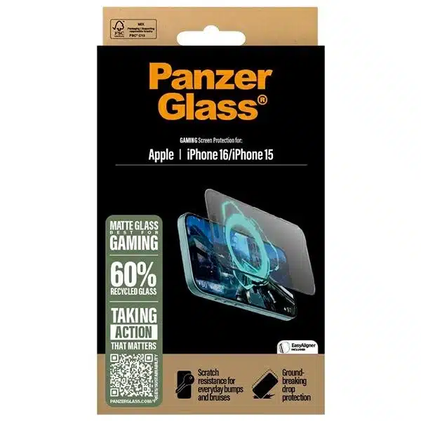 PanzerGlass προστατευτικό οθόνης gaming για iPhone 16 6.1" ultra-wide fit 2857 - Image 4