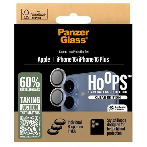 PanzerGlass προστατευτικό φακού διαφανές για iPhone 16 6.1" / 16 Plus 6.7" - Image 4