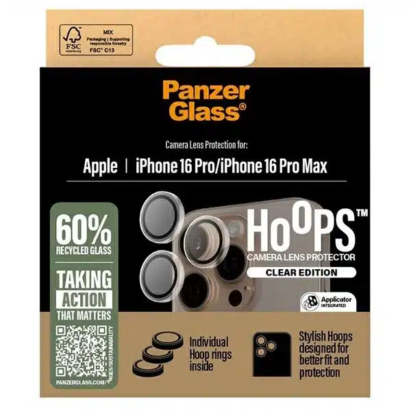 PanzerGlass προστατευτικό φακού διαφανές για iPhone 16 Pro 6.3" / 16 Pro Max 6.9" - Image 4