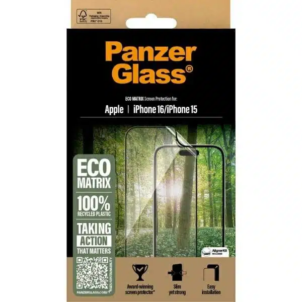PanzerGlass προστατευτικό οθόνης MATRIX για iPhone 16 6.1" Ultra-Wide Fit 2869 - Image 3