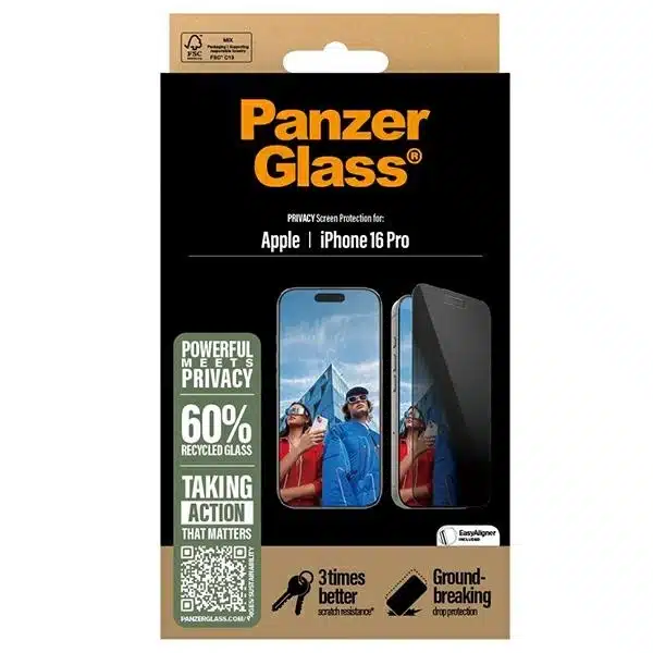PanzerGlass προστατευτικό οθόνης ιδιωτικότητας iPhone 16 Pro 6.3" Ultra-Wide Fit P2862 - Image 4