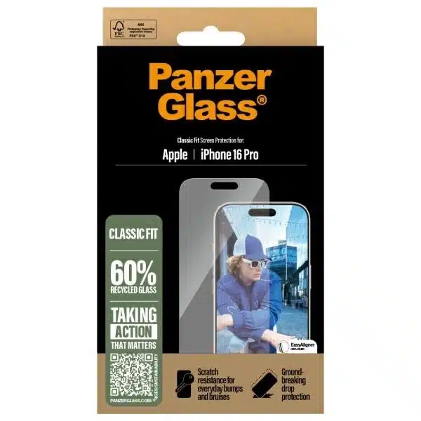 PanzerGlass προστατευτικό οθόνης iPhone 16 Pro 6.3" κλασική εφαρμογή 2874 - Image 4