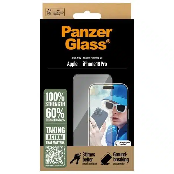 PanzerGlass προστατευτικό οθόνης iPhone 16 Pro 6.3" Ultra-Wide Fit 2862 - Image 4