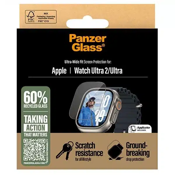 PanzerGlass Ultra-Wide Fit Ultra προστασία οθόνης από γυαλί για Apple Watch Ultra 2 - Διαφανές - Image 4