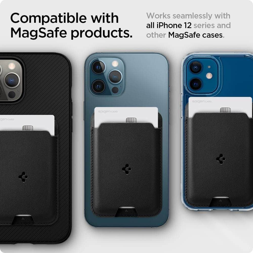 Spigen Valentinus Magsafe universal μαγνητικός θήκη κάρτας μαύρος - Image 14