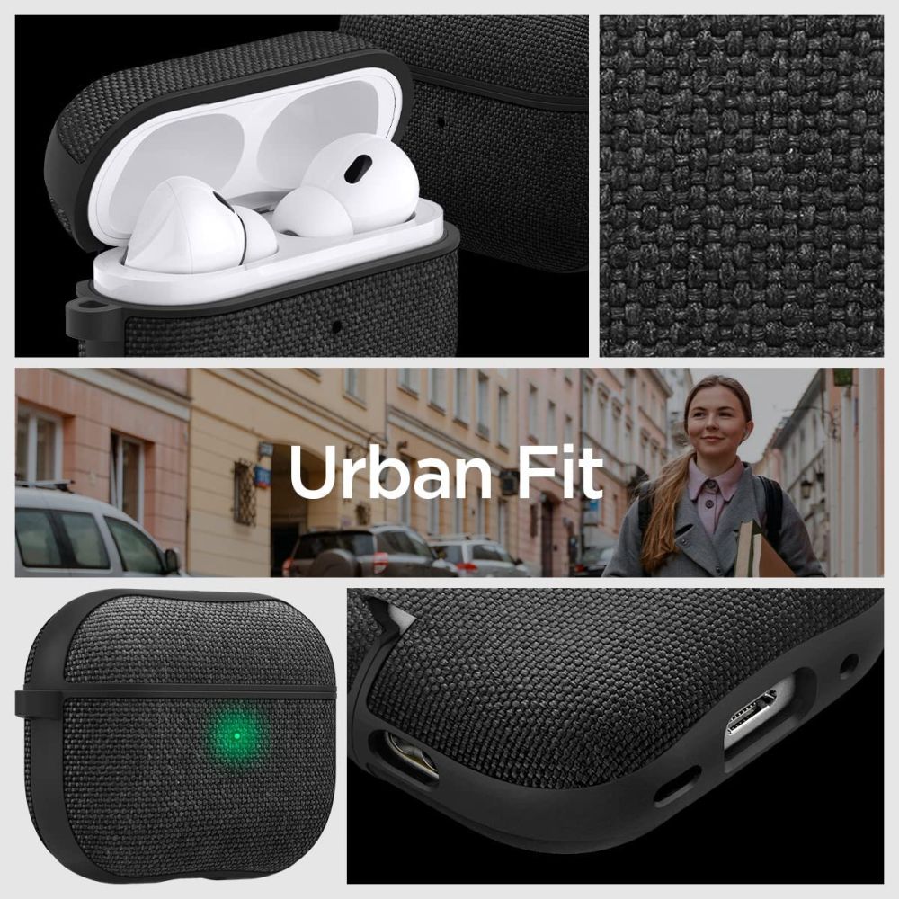 Spigen Urban Fit Apple AirPods Pro 1 / 2 μαύρο - Image 15