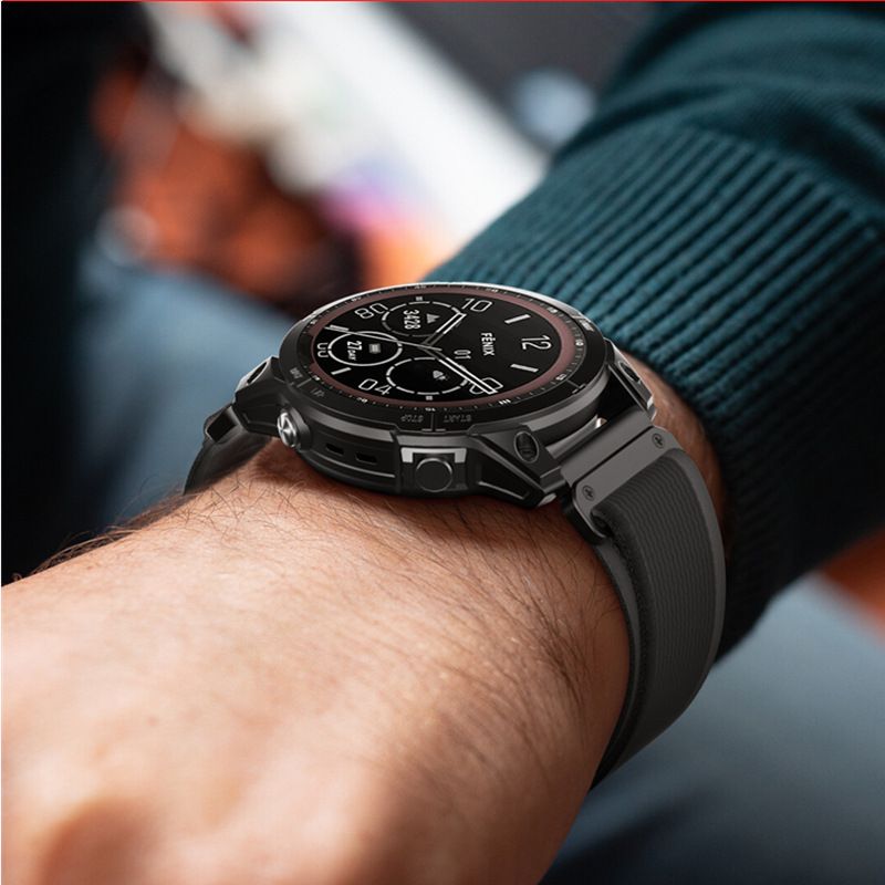 Tech-Protect νάιλον Garmin Fenix 3 / 5X / 3HR / 5X Plus / 6X / 6X Pro / 7X μαύρο/πορτοκαλί - Image 3