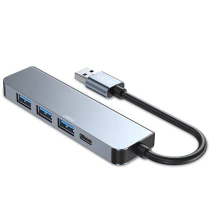 Tech-Protect προσαρμογέας V0-HUB 5IN1 γκρι