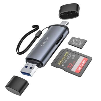 Tech-Protect Card Reader ultraboost sd & micro sd γκρι
