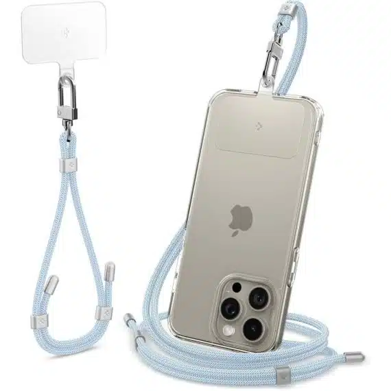 Spigen σετ λουράκι κινητού universal crossbody & wrist μουντ μπλε