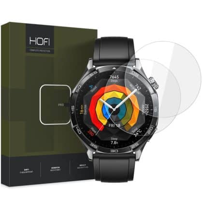Hofi tempered glass pro+ 2-pack για Huawei Watch GT 5 (46 mm) διαφανές