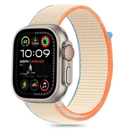 TECH-PROTECT Nylon - θήκη για Apple Watch 6 / 7 8 9 10 SE Ultra 1 2 - Κρέμα