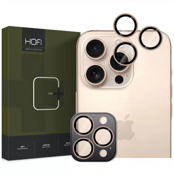 HOFI προστασία κάμερας Camring Pro+ iPhone 16 Pro / 16 Pro Max σε χρώμα desert titanium