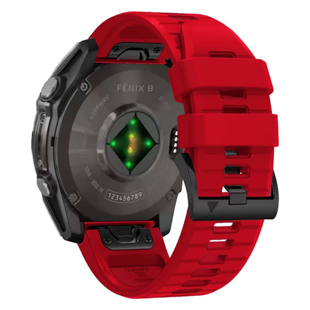 Tech-Protect σιλικόνη γραμμή Garmin Fenix 5X / 5X Plus / 6X / 6X Pro / 7X / 8 (51 mm) κόκκινο - Image 2