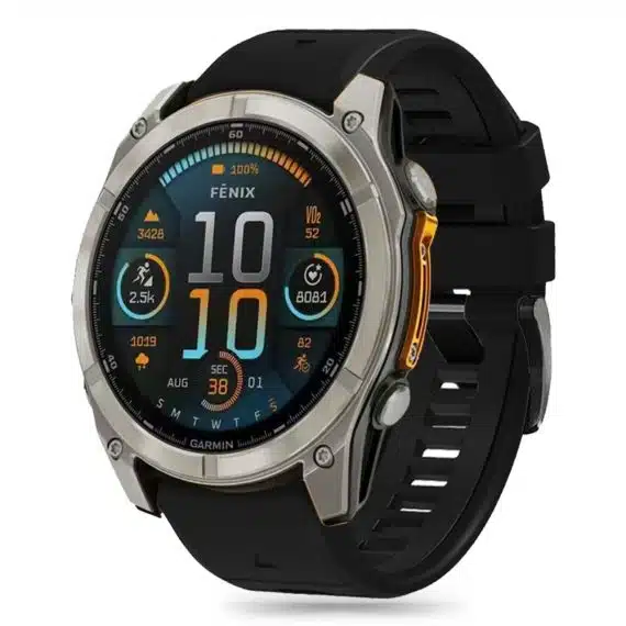 Tech-Protect σιλικόνη γραμμή Garmin Fenix 5X / 5X Plus / 6X / 6X Pro / 7X / 8 (51 mm) μαύρο