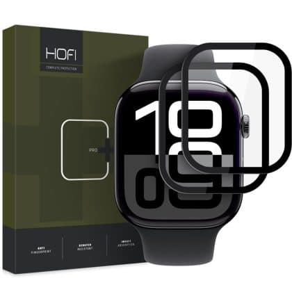 Hofi Hybrid Pro+ 2-Pack γυαλί για Apple Watch 10 (46 mm) μαύρο