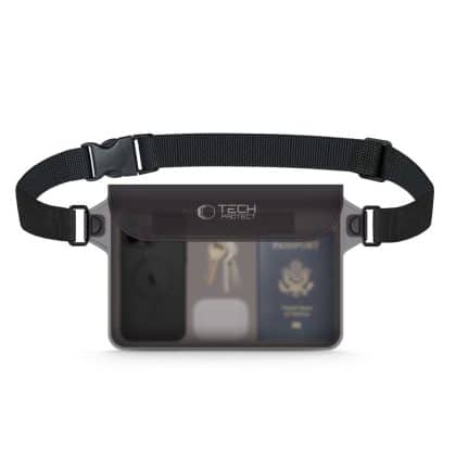 Tech-Protect αδιάβροχη θήκη UWP10 10 ιντσών μαύρη/διάφανη