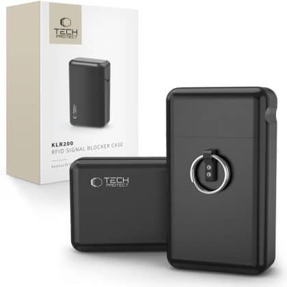 Tech-Protect Faraday KLR200 μεταλλική θήκη RFID σήματος μπλοκαρίσματος μαύρη