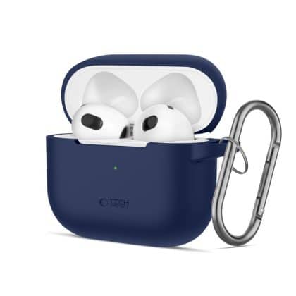 Tech-Protect σιλικόνη γάντζος Apple AirPods 3 ναυτικό μπλε