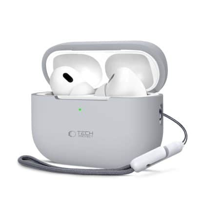 Tech-Protect σιλικόνη Apple AirPods Pro 1 / 2 γκρι κηρός