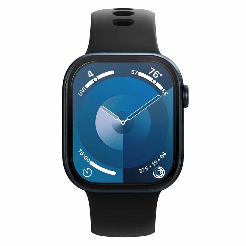 Spigen υβριδικό γυαλί Elite Shield "EZ Fit" 2-pack Apple Watch 10 (42 mm) διαφανές - Image 2