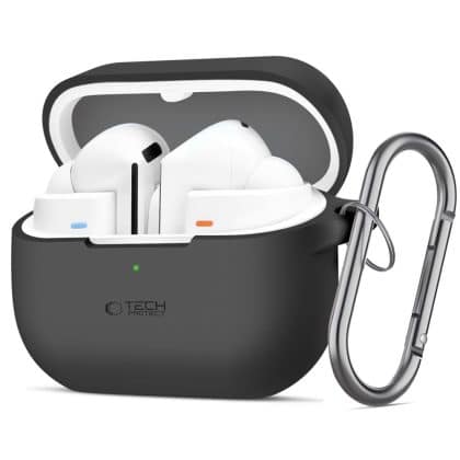 Tech-Protect σιλικόνη γάντζος Samsung Galaxy Buds 3 / 3 Pro μαύρο