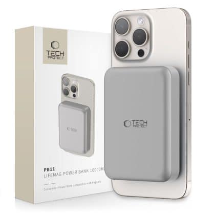 Tech-Protect PB11 Lifemag Magsafe Power Bank 10000mAh τιτάνιο