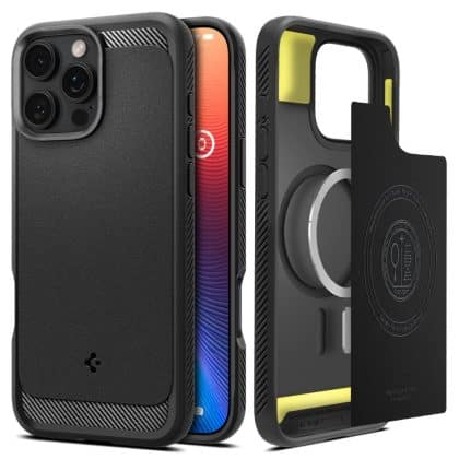 Spigen Rugged Armor MagSafe - θήκη για Apple iPhone 16 Pro - Μαύρο