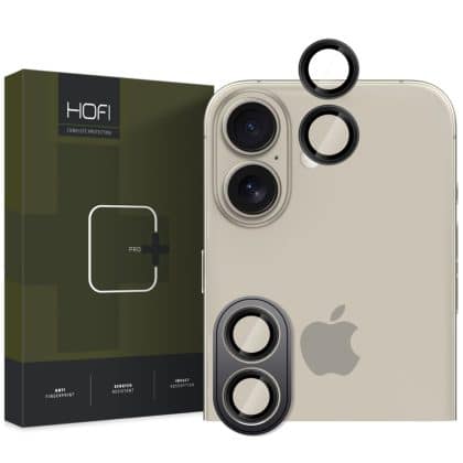 HOFI προστασία κάμερας Camring Pro+ iPhone 16 / 16 Plus μαύρο