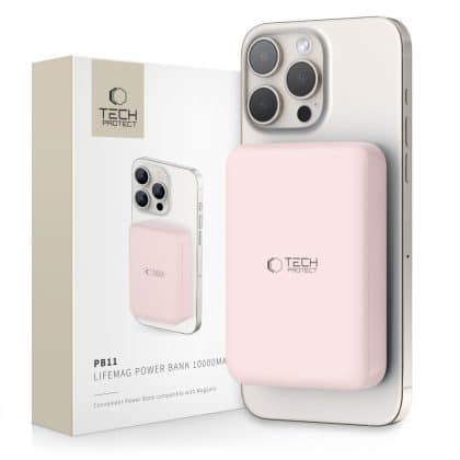 Tech-Protect PB11 Lifemag MagSafe power bank 10000mAh ροζ