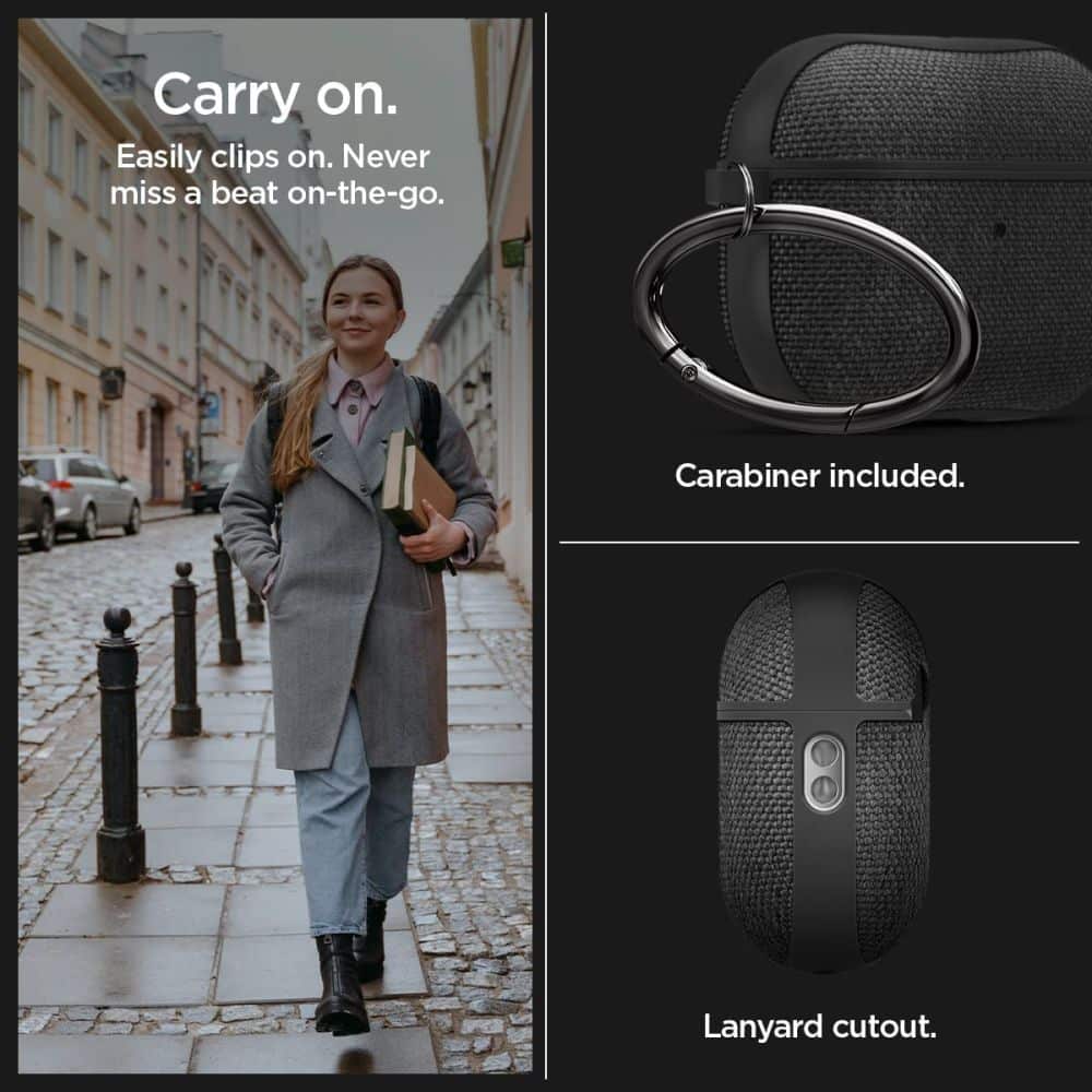 Spigen Urban Fit Apple AirPods Pro 1 / 2 μαύρο - Image 16