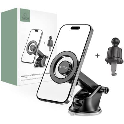 Tech-Protect N51 μαγνητική βάση αυτοκινήτου για ταμπλό & αεραγωγούς MagSafe μαύρη