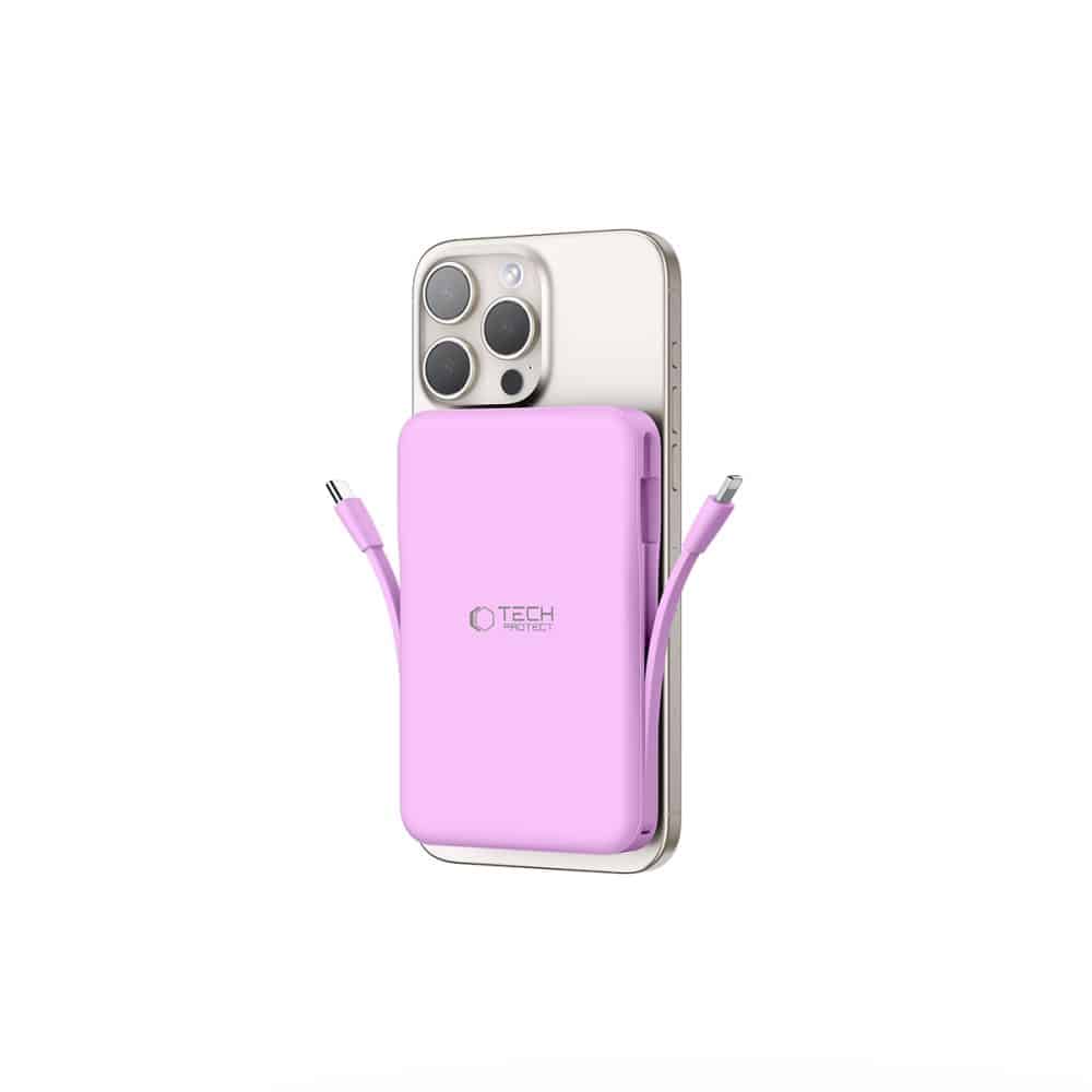 Tech-Protect PB31 Lifemag Magsafe power bank 10000mAh λεβάντα - Image 2