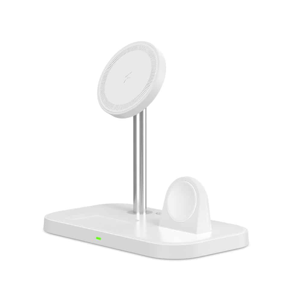 Tech-Protect 3 σε 1 μαγνητικός MagSafe ασύρματος φορτιστής QI15W-A22 λευκός - Image 4