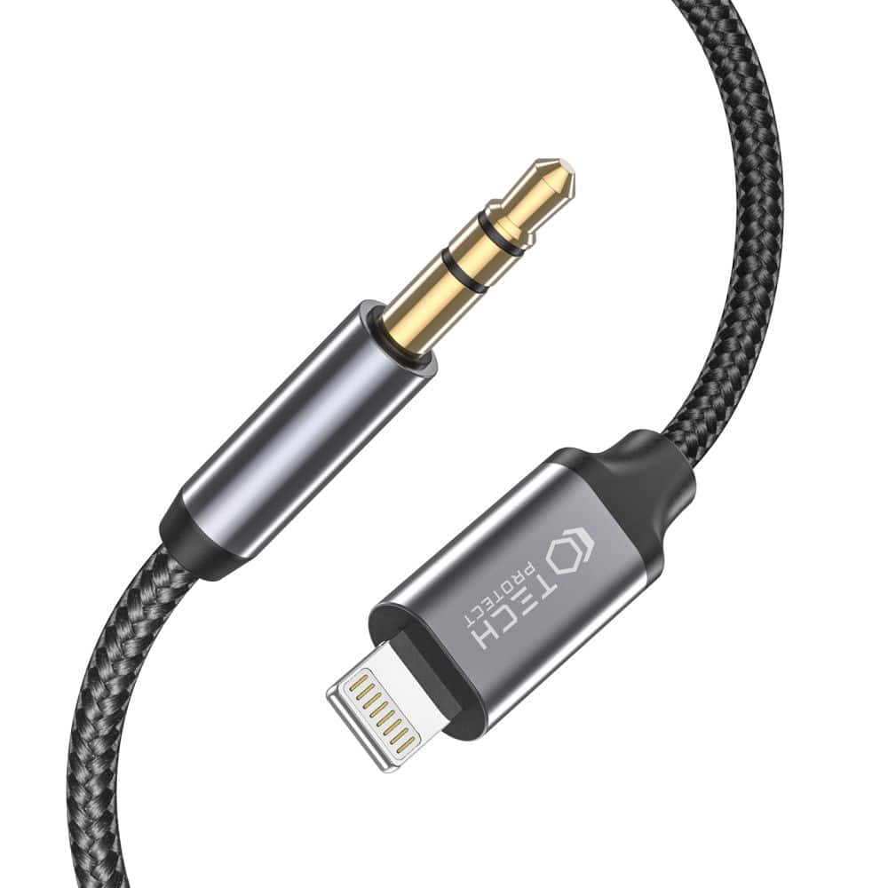 Tech-Protect καλώδιο Lightning σε AUX mini jack 3.5mm 100cm μαύρο - Image 2