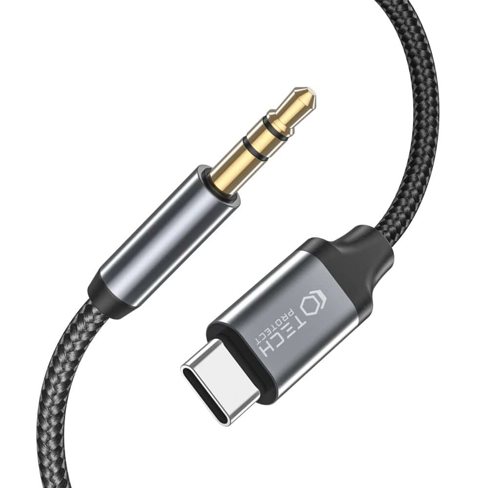 Tech-Protect καλώδιο Type-C σε AUX mini jack 3.5mm 100cm μαύρο - Image 2